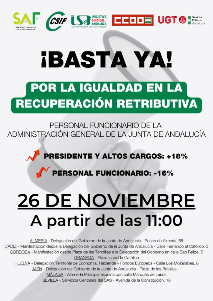 ¡Basta Ya! ¡Movilízate el martes 26 de Noviembre!